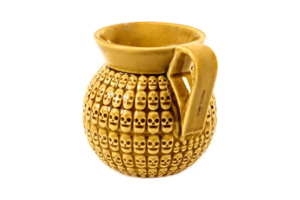 Jarrito Tzompantli ámbar