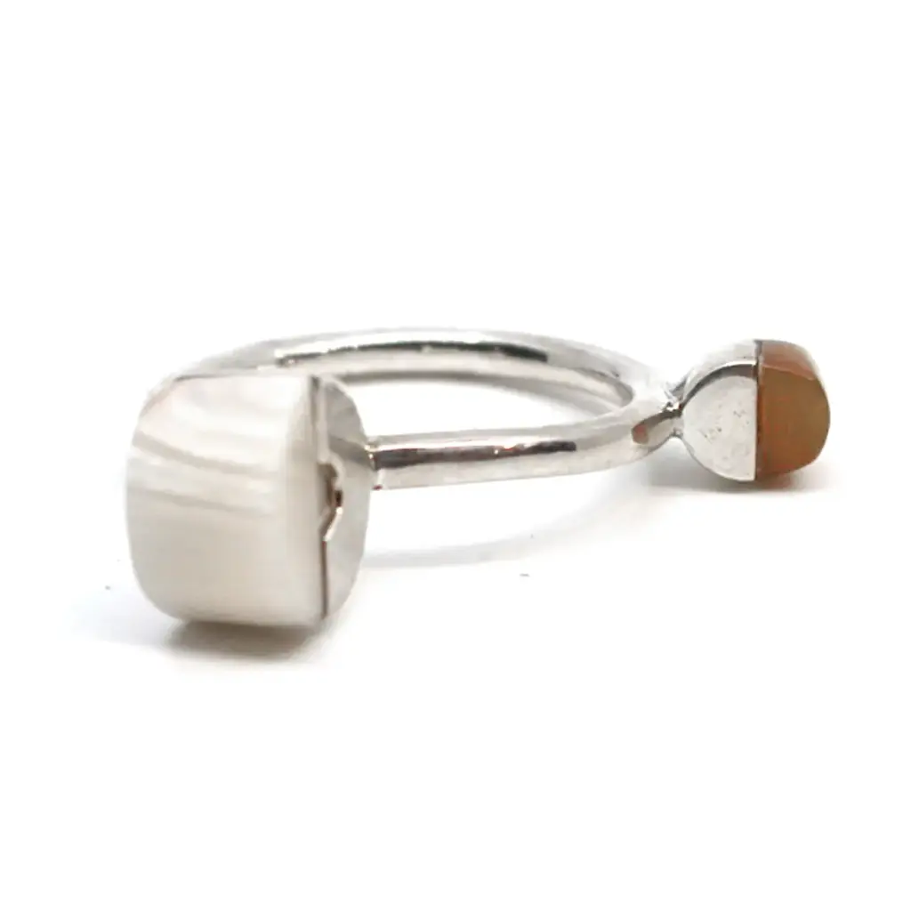 Anillo "Agnes Toro Plata" (#7)