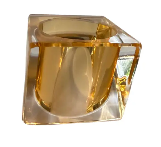 Anillo Qubic Naranja Claro