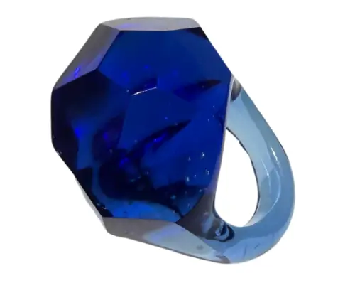 Anillo Bling Azul Rey