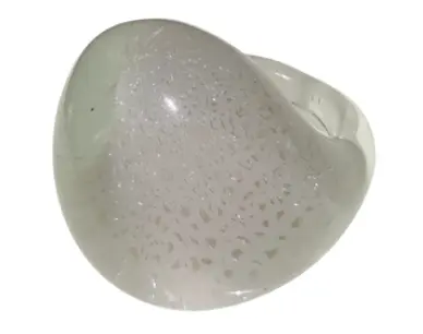 Anillo Dacroniq Transparente con destellos 